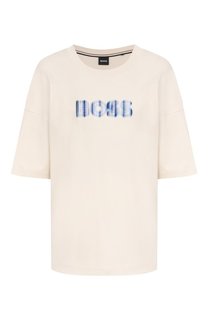 Хлопковая футболка BOSS