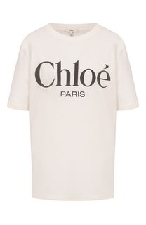 Хлопковая футболка Chloé