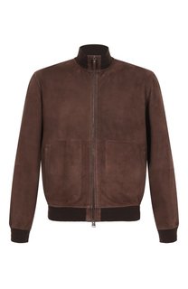 Замшевый бомбер Canali