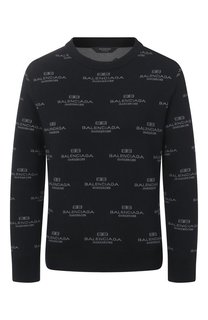 Пуловер из шерсти и хлопка Balenciaga