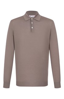 Поло из шерсти и кашемира Brunello Cucinelli