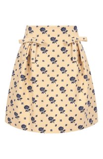 Юбка из шерсти и шелка Valentino
