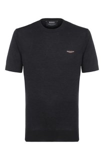 Джемпер из шелка и хлопка BOSS x Aston Martin BOSS Camel