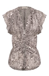 Топ из вискозы и шелка Isabel Marant