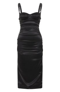 Атласное платье Dolce & Gabbana