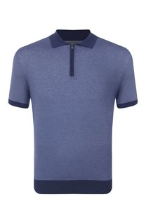 Поло из хлопка и шелка Corneliani