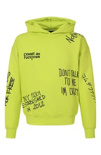 Хлопковое худи Comme des Fuckdown