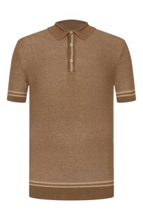 Поло из шелка и льна Corneliani