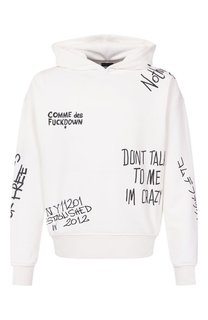 Хлопковое худи Comme des Fuckdown