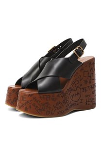 Кожаные босоножки Maxime Chloé