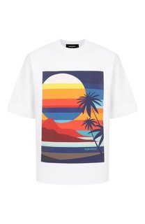 Хлопковая футболка Dsquared2
