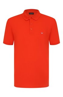Хлопковое поло Emporio Armani