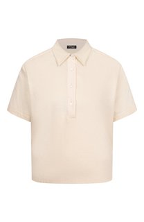 Поло изо льна и хлопка Kiton