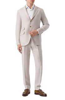 Костюм изо льна и шерсти Brunello Cucinelli