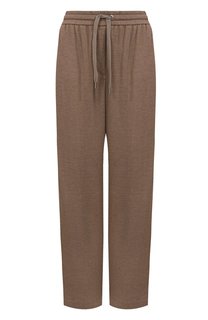 Брюки из хлопка и шелка Brunello Cucinelli
