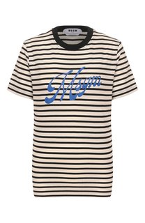 Хлопковая футболка MSGM