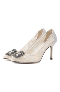 Текстильные туфли Hangisi 90 Manolo Blahnik