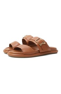 Кожаные шлепанцы Santoni