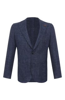 Пиджак из шерсти и шелка Sartoria Latorre