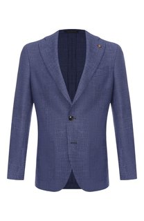 Пиджак из шерсти и шелка Sartoria Latorre