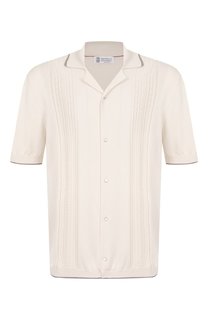 Хлопковая рубашка Brunello Cucinelli