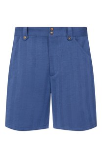 Шорты из хлопка и льна Brunello Cucinelli