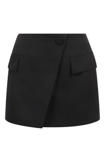 Шерстяная юбка Balmain