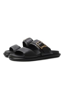 Кожаные шлепанцы Santoni