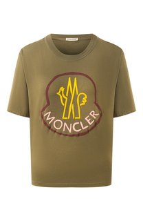 Хлопковая футболка Moncler