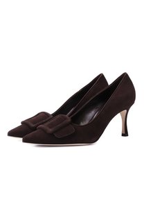 Замшевые туфли Manolo Blahnik