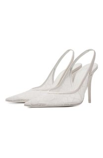 Текстильные туфли Anok Lace Sling 105 Amina Muaddi