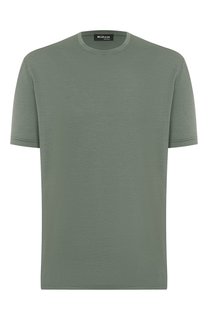 Футболка из шелка и хлопка Kiton