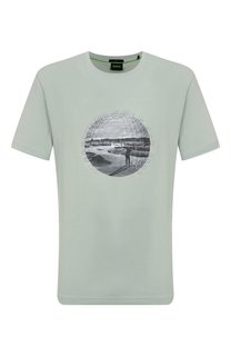 Хлопковая футболка BOSS Green