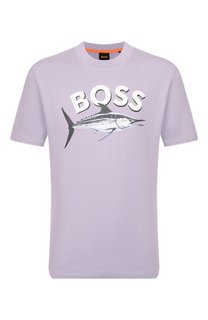 Хлопковая футболка BOSS Orange