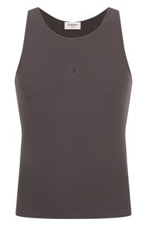Хлопковая майка Saint Laurent