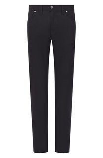 Брюки из шерсти и хлопка Brioni