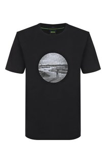 Хлопковая футболка BOSS Green