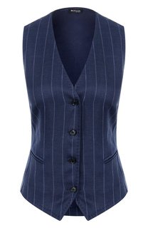 Жилет изо льна и шерсти Kiton