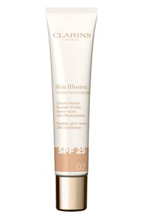 Оттеночный увлажняющий крем для лица с эффектом сияния SPF 25, оттенок 02 (40ml) Clarins
