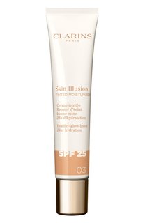Оттеночный увлажняющий крем для лица с эффектом сияния SPF 25, оттенок 03 (40ml) Clarins