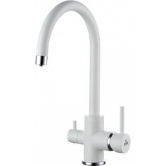 Смеситель для кухни Paulmark Essen под фильтр, белый матовый (Es213211-431)