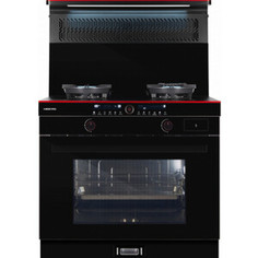 Газовая плита Hiberg S-FEG 92 с вытяжкой i-VM 9120