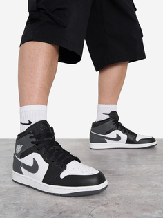 Кеды мужские Nike Air Jordan 1 Mid, Черный