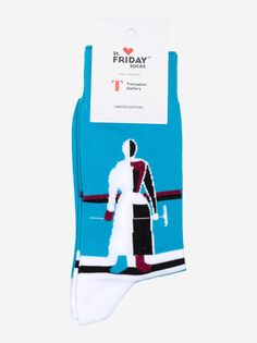 Носки с рисунками St.Friday Socks, Девушка с веслом, Синий