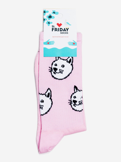 Носки с рисунками St.Friday Socks, WoW Сиба, Розовый