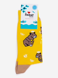 Носки с рисунками St.Friday Socks, Капибара, Желтый