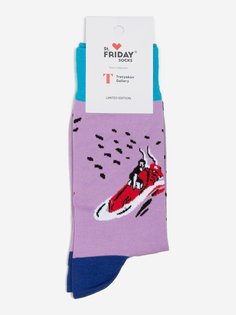 Носки с рисунками St.Friday Socks, Похищение европы, Розовый