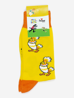 Носки с рисунками St.Friday Socks, Птица говорун, Желтый
