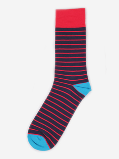 Дизайнерские носки Burning Heels, Horizontal Stripes, Navy, Синий