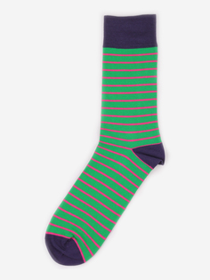 Дизайнерские носки Burning Heels, Horizontal Stripes, Green, Зеленый